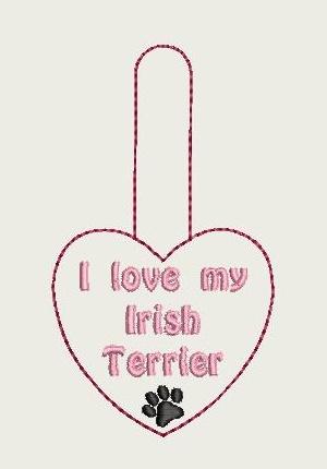 I Love My Irish Setter Key Fob 4X4 Db Fobs