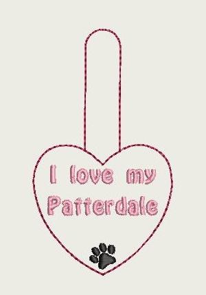 I Love My Patterdale Key Fob 4X4 Db Fobs
