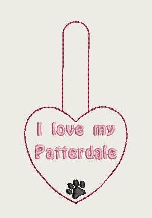I Love My Patterdale Key Fob 4X4 Db Fobs