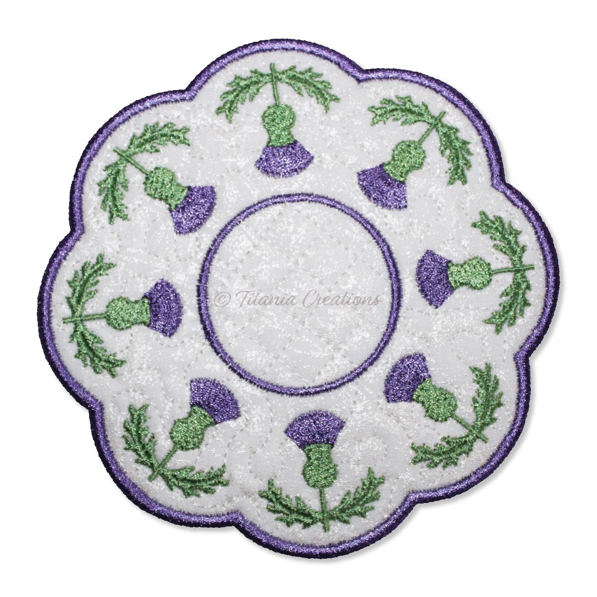 ITH Thistle Candle Mat 5x5 6x6 7x7 8x8