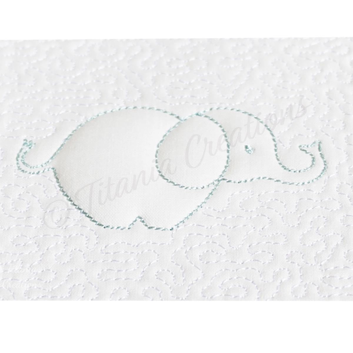 Trapunto Ellie Quilt Block 8x8