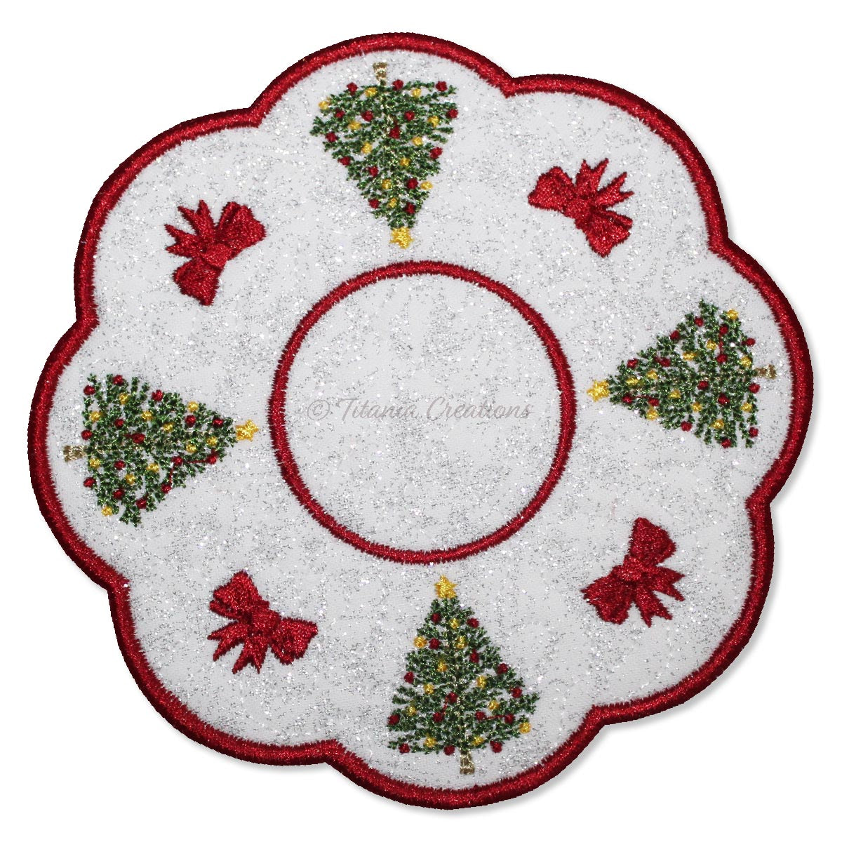 Christmas Candle Mats & Tea Lights - Titania Creations christmas-candle-mats-tea-lights-titania-creations
