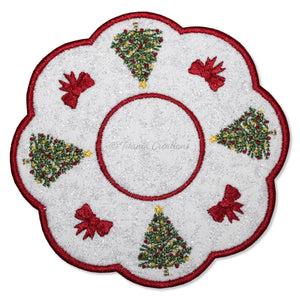 ITH Christmas Tree Candle Mat 5x5 6x6 7x7 8x8