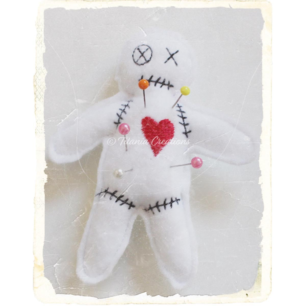 ITH Voodoo Doll Pin Cushion 4x4 5x7 6x10