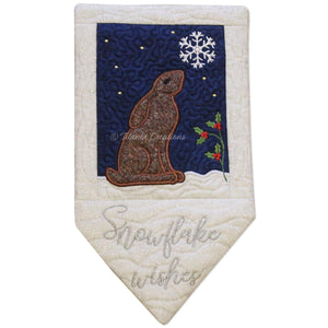 ITH Winter Hare Wall Hanging Project 5x7