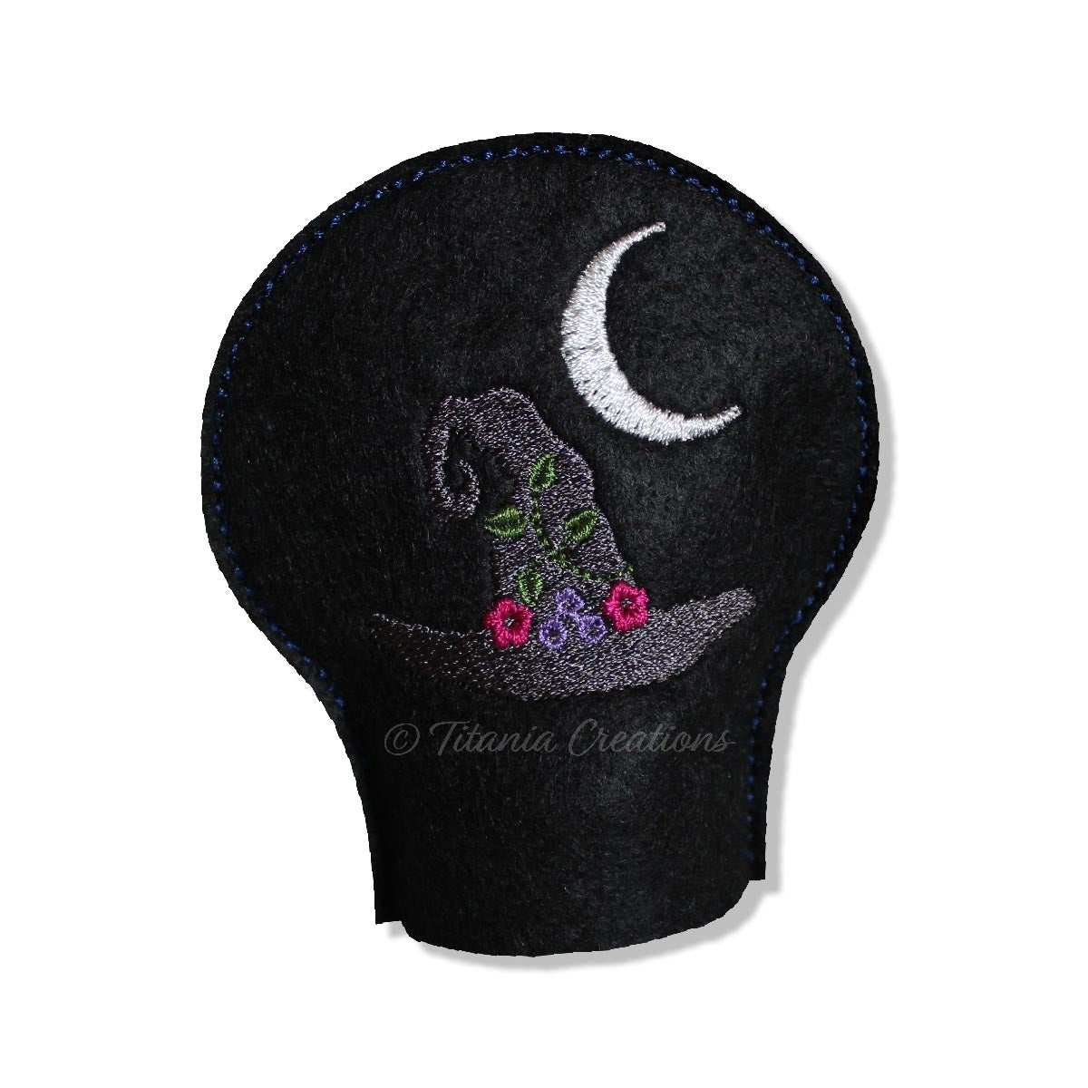 ITH Witch Hat & Moon Tea Light Cover 4x4