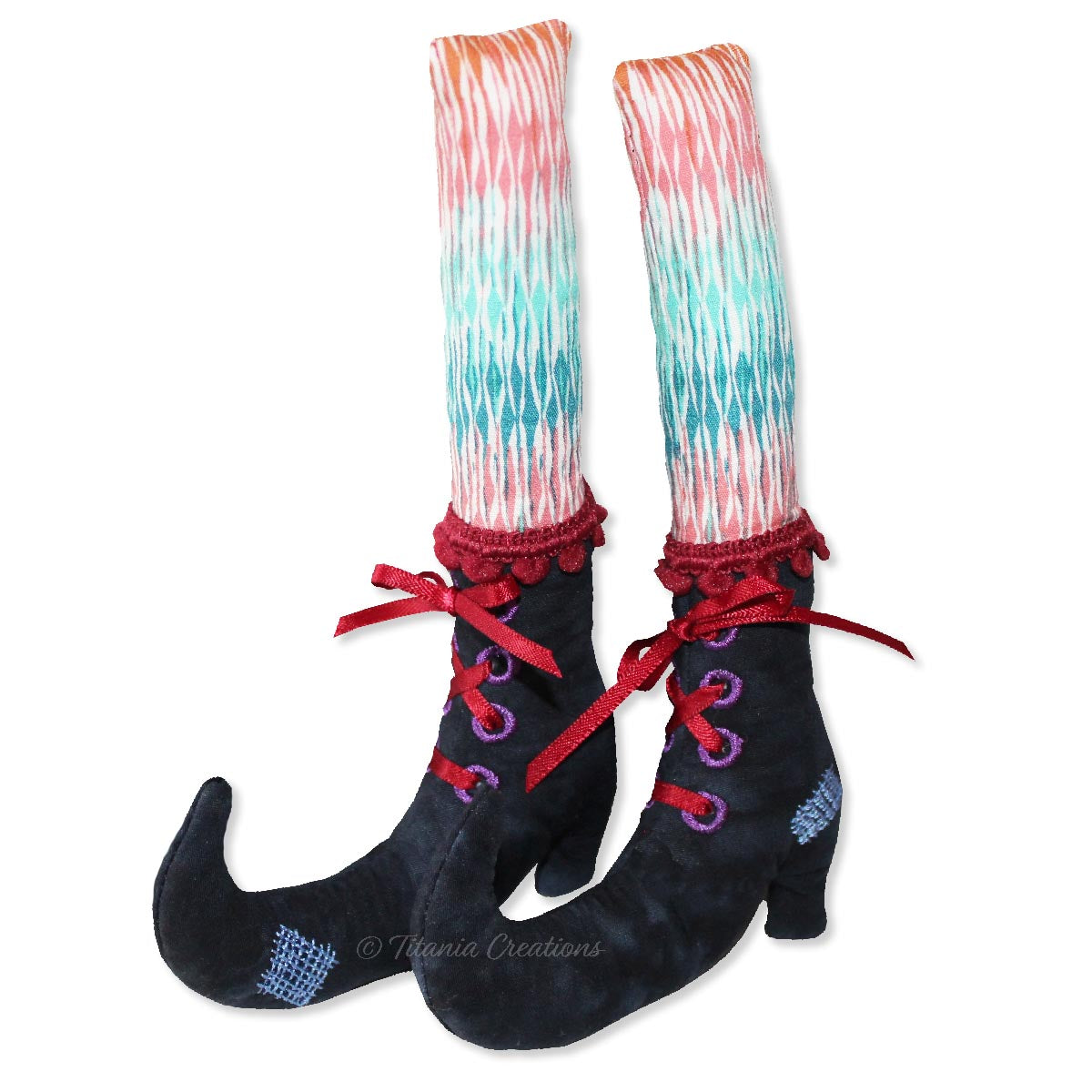 ITH Witch Legs 5x7 6x10 7x11 8x12 9x14