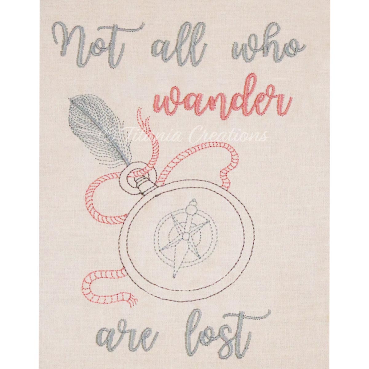 Boho Not All Who Wander 5x7