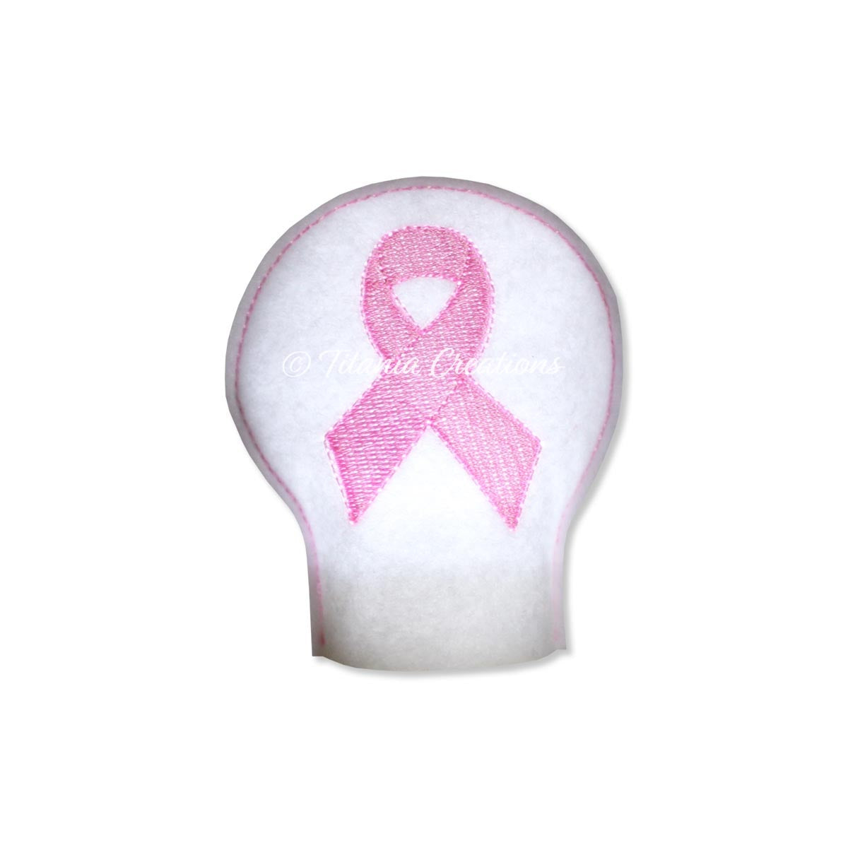 ITH Awareness Ribbon Tea Light Cover 4x4