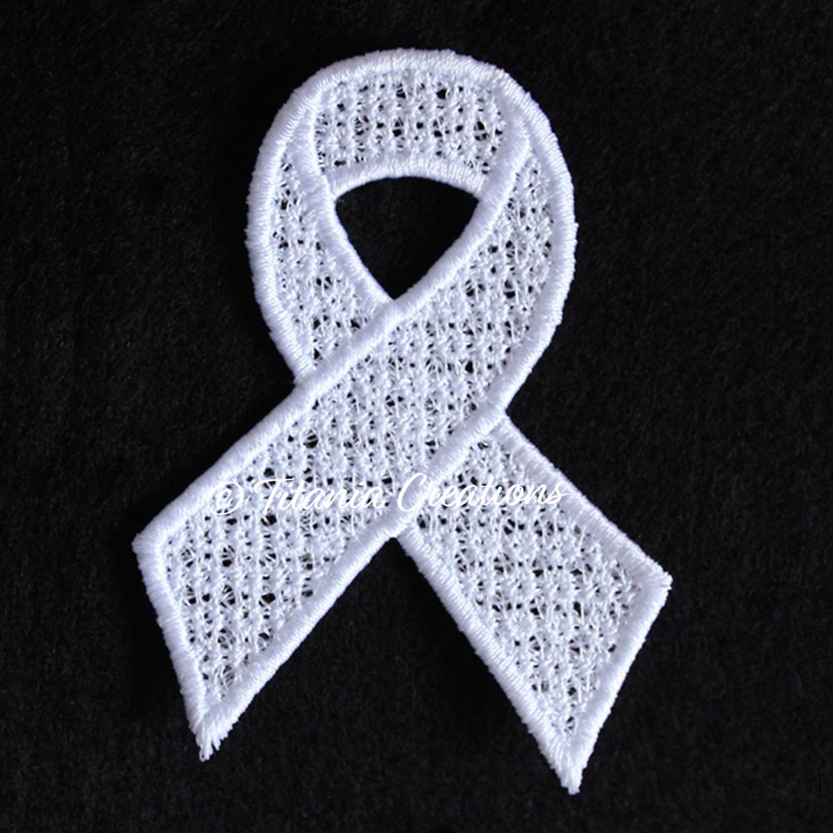 Free Standing Lace Awareness Ribbon 4x4