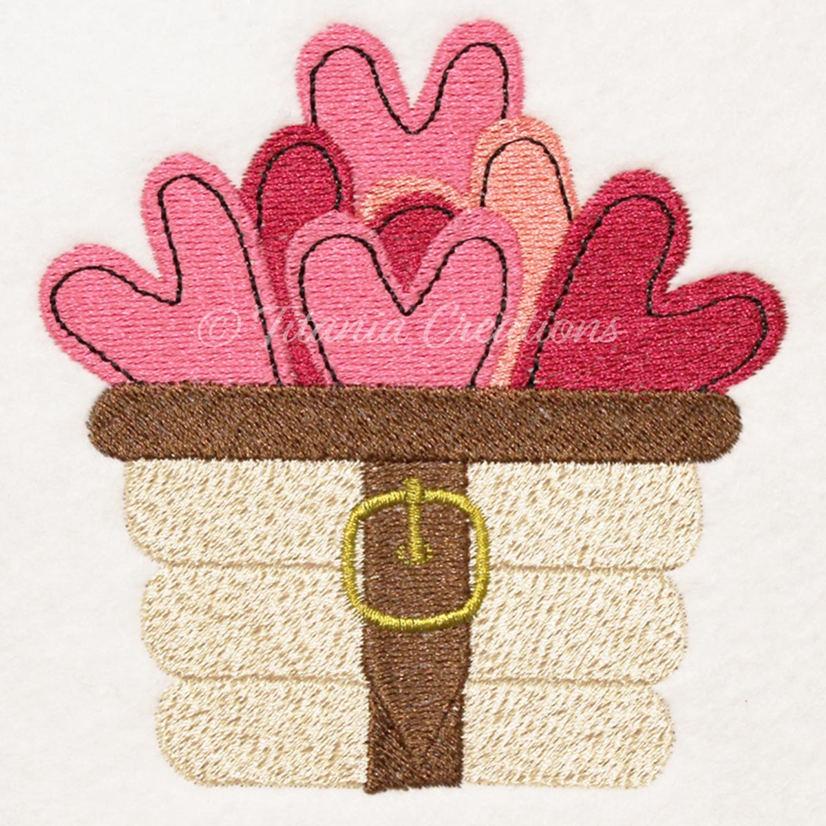Basket of Hearts 4x4