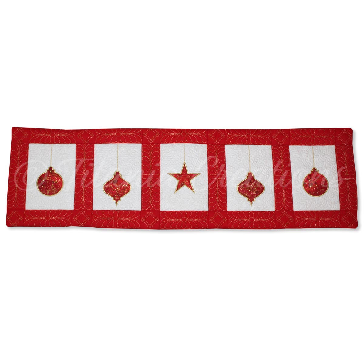 Bauble Table Runner 5x7 6x10 8x12