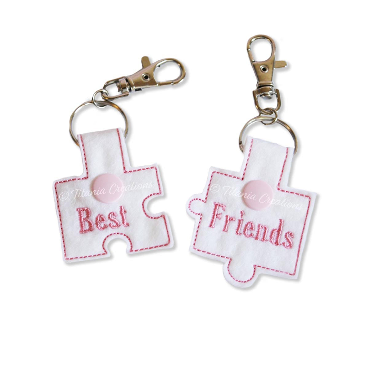 ITH Best Friends Jigsaw Key Fobs 4x4