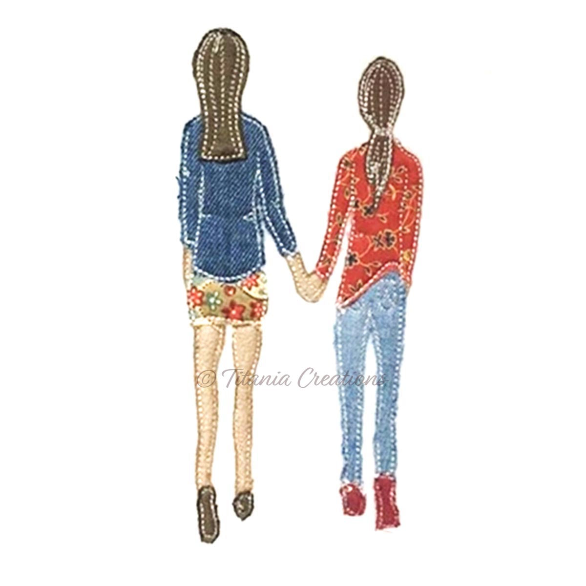 Zen by Adele Raw Edge Applique Best Friends 5x7