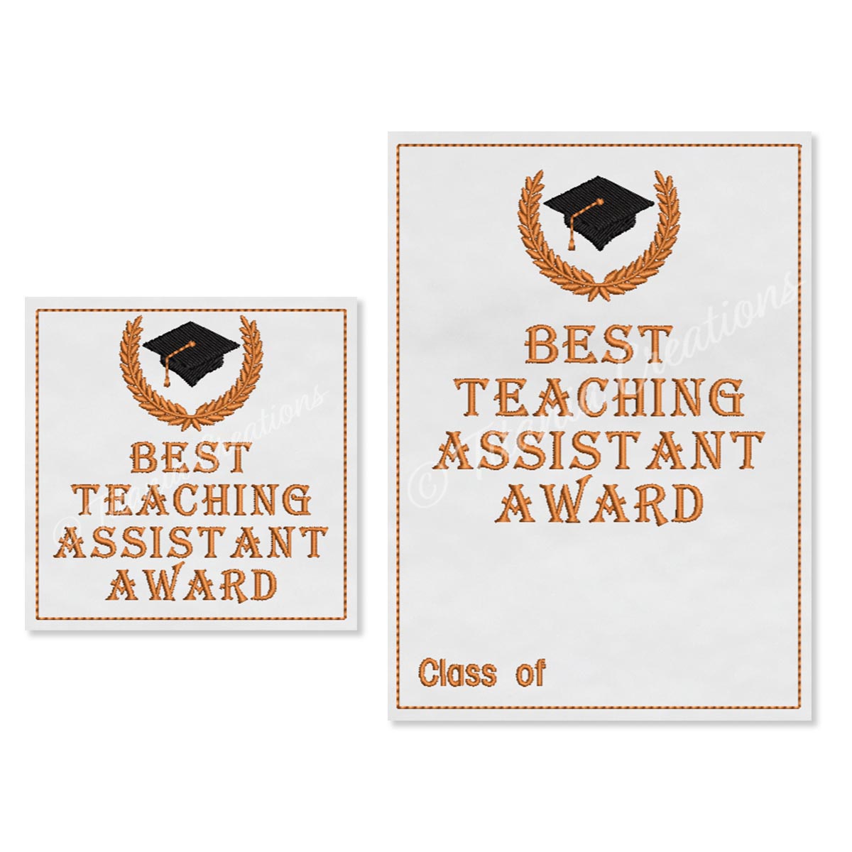 ITH Best Teaching Assistant Award 4x4 5x7