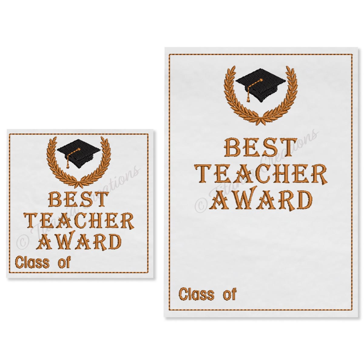 ITH Best Teacher Award 4x4 5x7