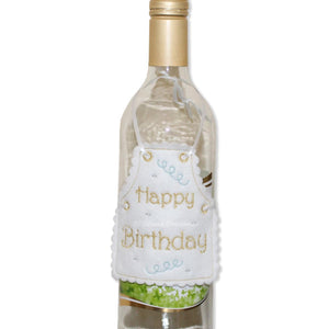 ITH Happy Birthday Bottle Apron 4x4
