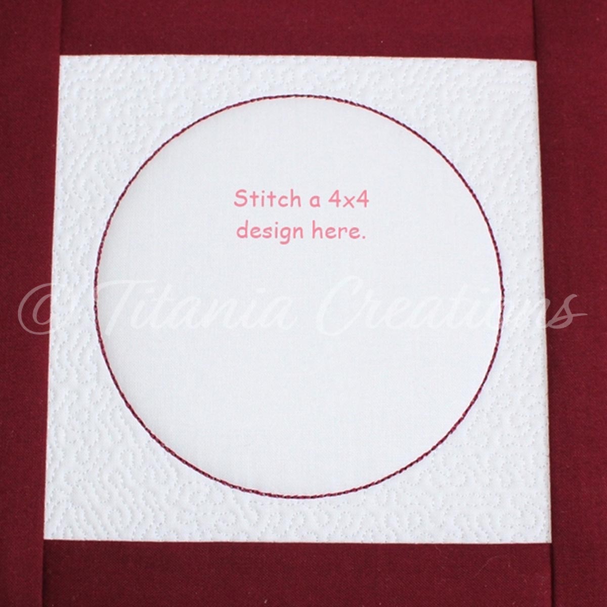 ITH Blank Sashed Quilt Block C 8x8