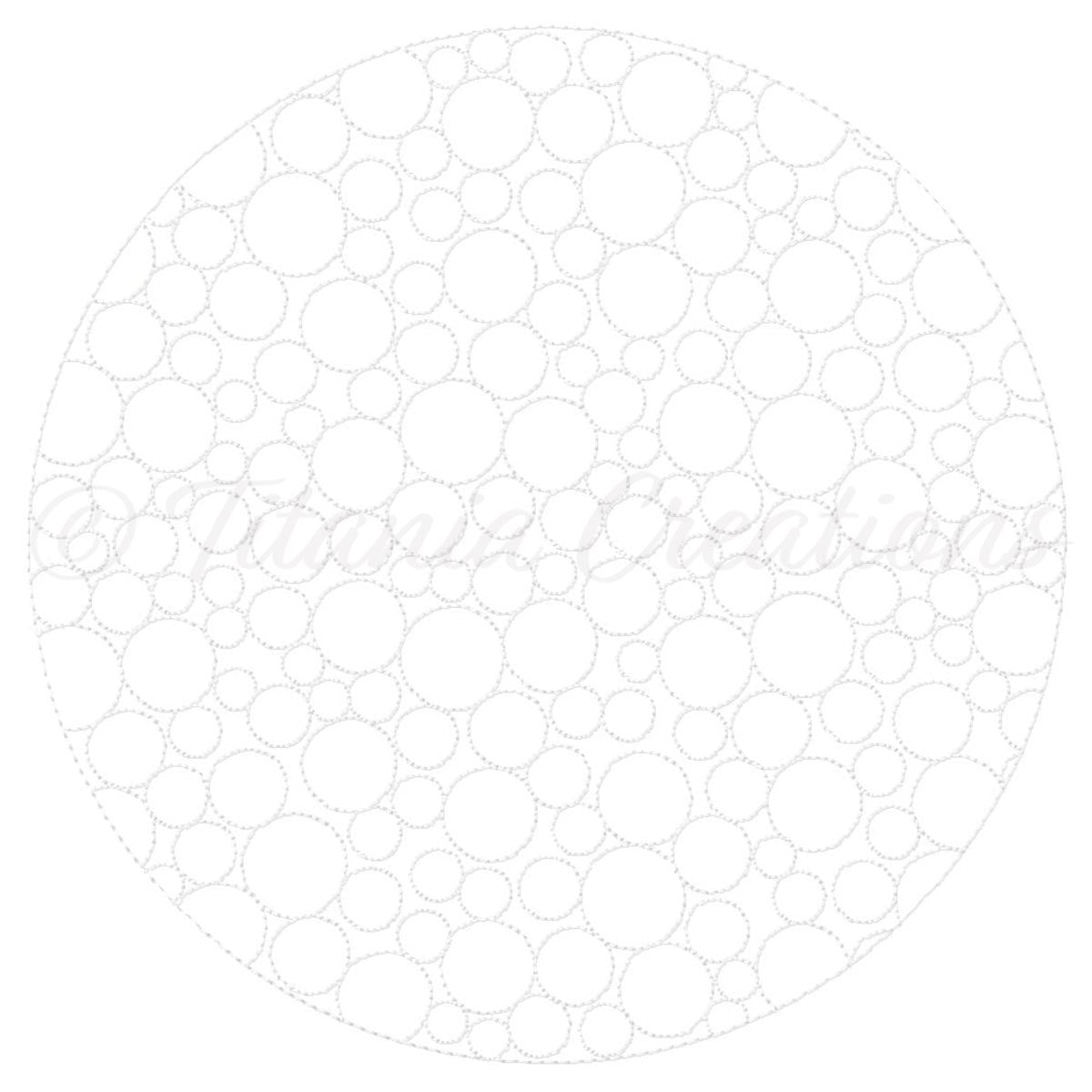 Bubble Round Quilt Blocks 5 Sizes Included