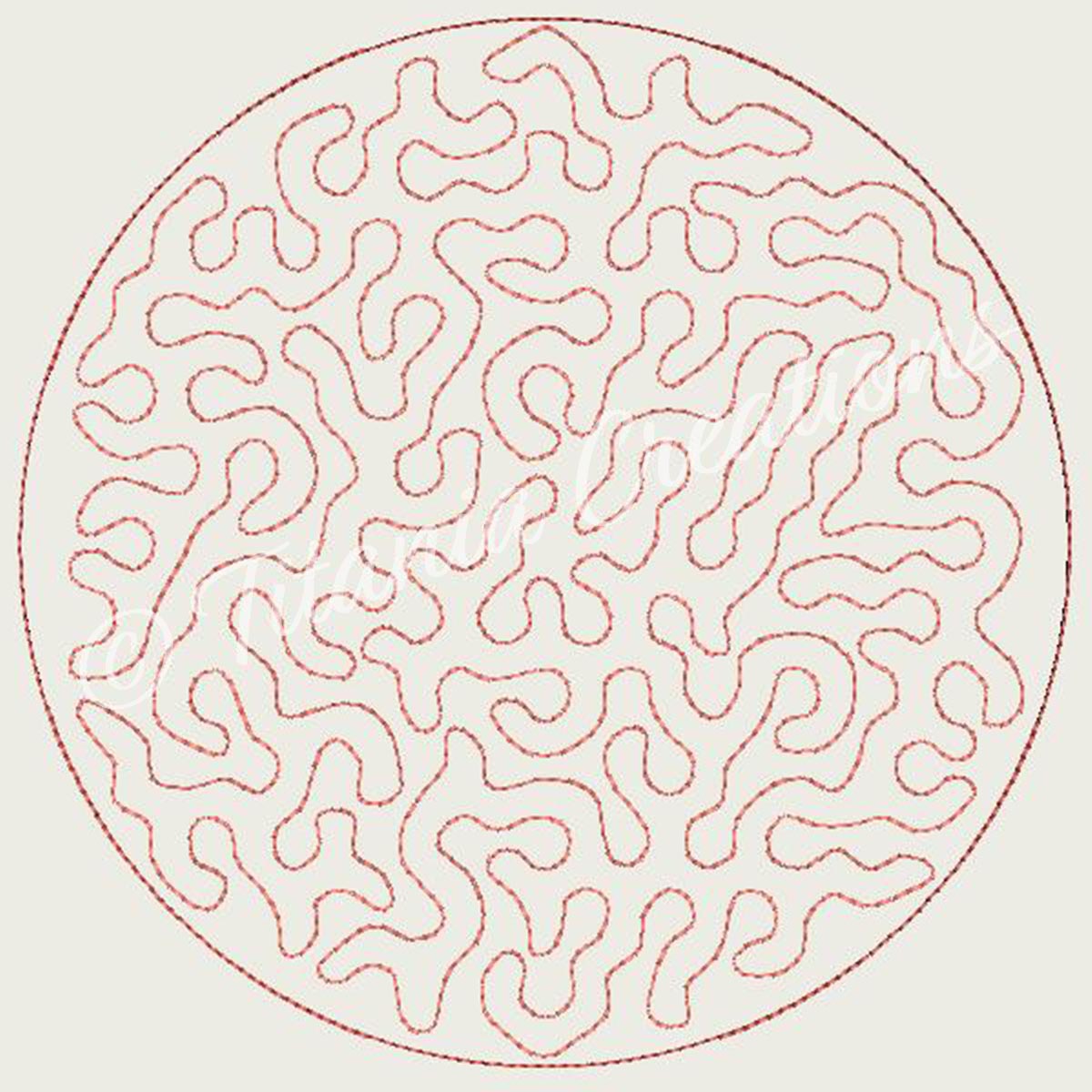 Stipples Quilt Circles 4x4 5x5 6x6 7x7 8x8