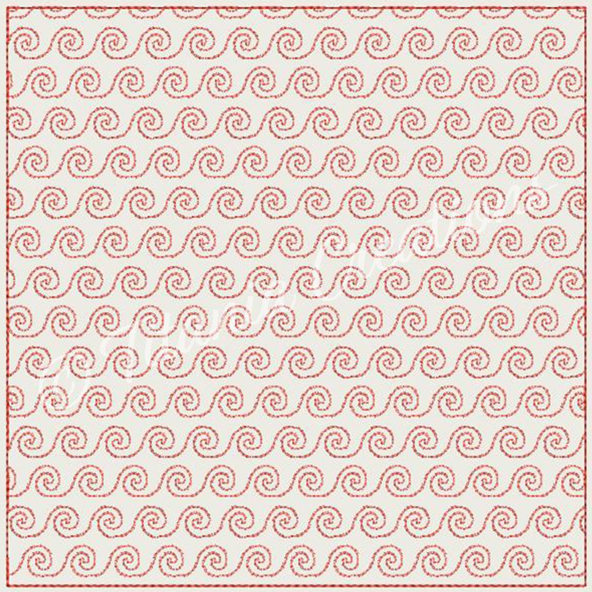 Swirl Quilt Blocks 9 Sizes Included