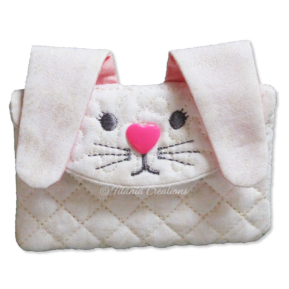 ITH Bunny Face Purse 4x4 5x7 6x10