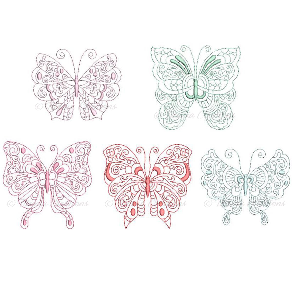 Butterfly Days Design Set 5x7