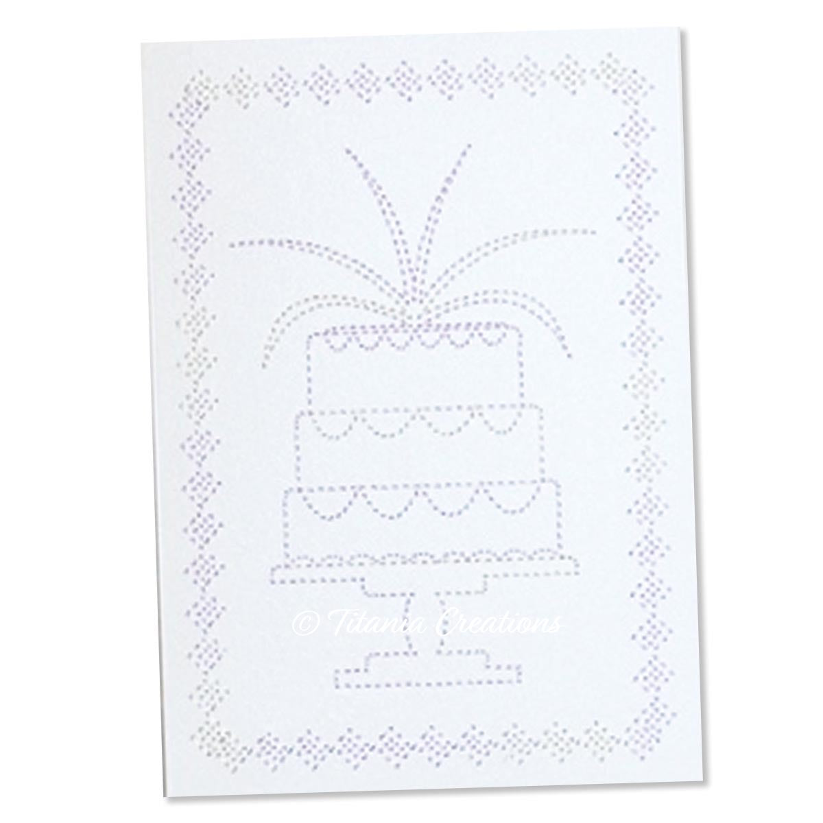 Celebration Cake Card Stock Design 5x7