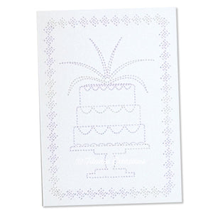 Celebration Cake Card Stock Design 5x7