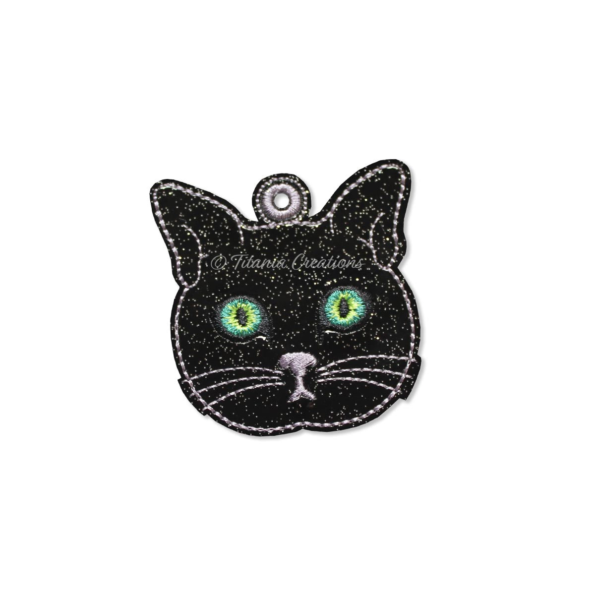 ITH Cat Face Bag Tag 4x4