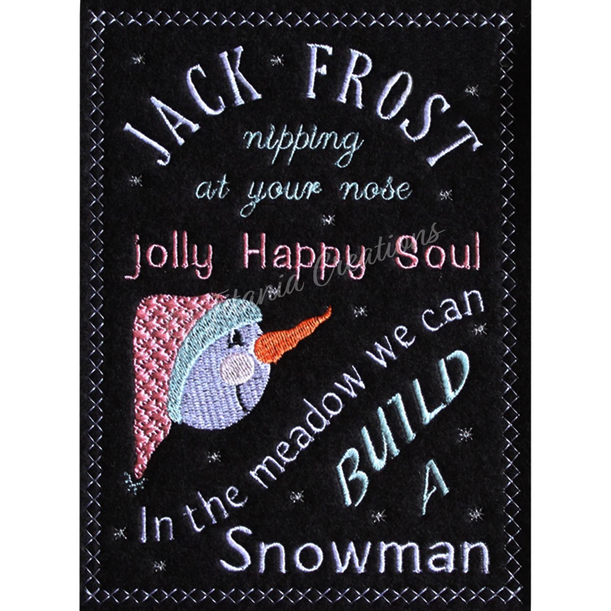 Chalkboard Snowman 5x7