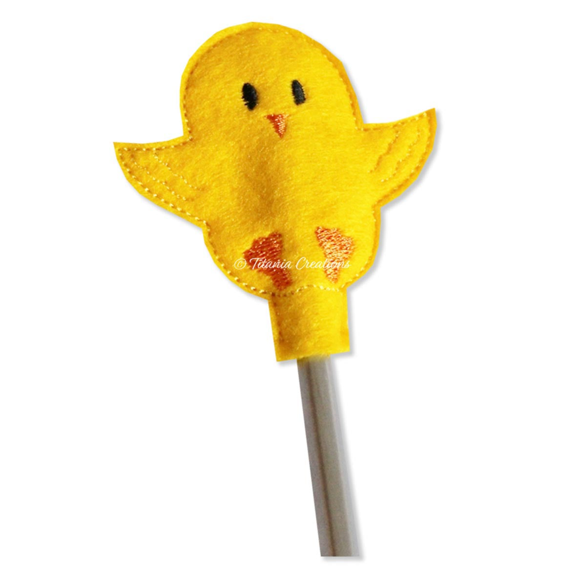 ITH Chick Pencil Topper 4x4