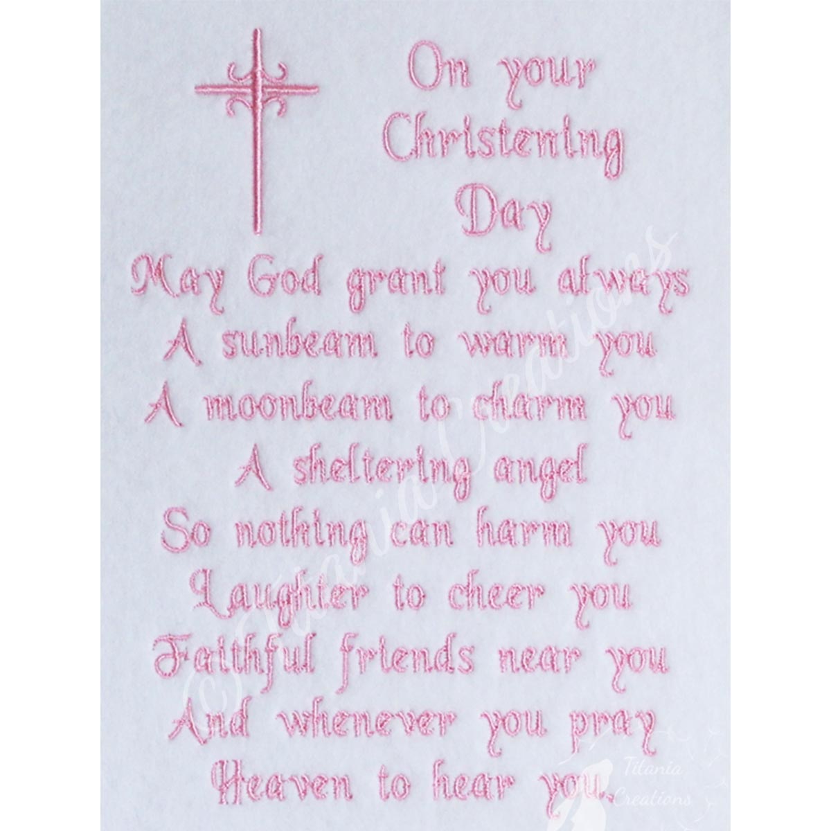 Christening Day Blessing 5x7 Set of Two