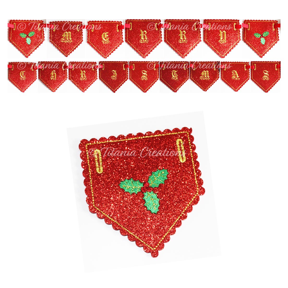 ITH Merry Christmas Banner 4x4