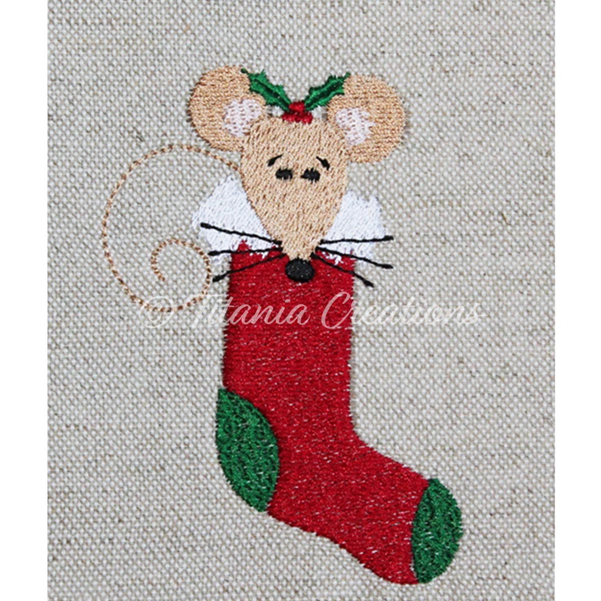 Christmas Mouse 4x4