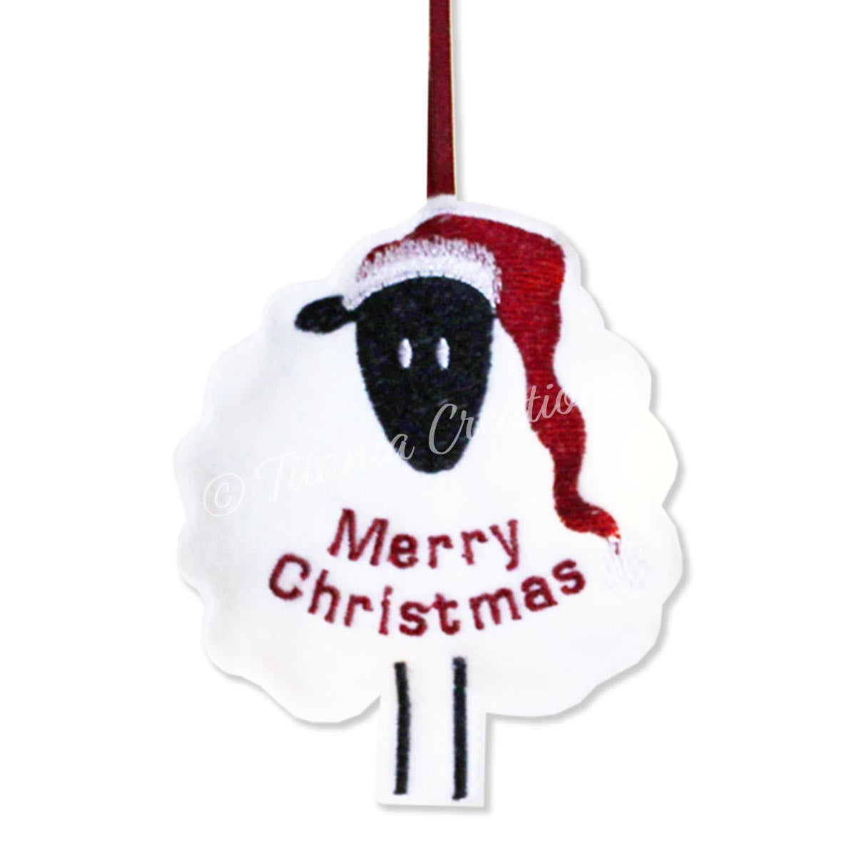 ITH Merry Christmas Sheep 4x4