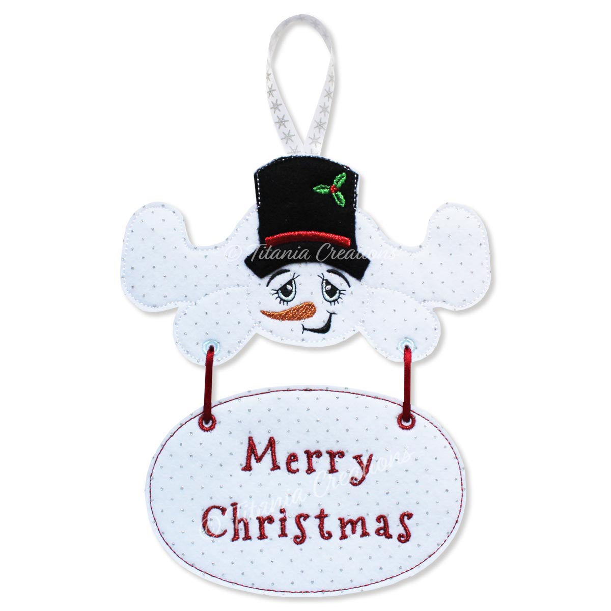 ITH Merry Christmas Snowman 4x4 5x7