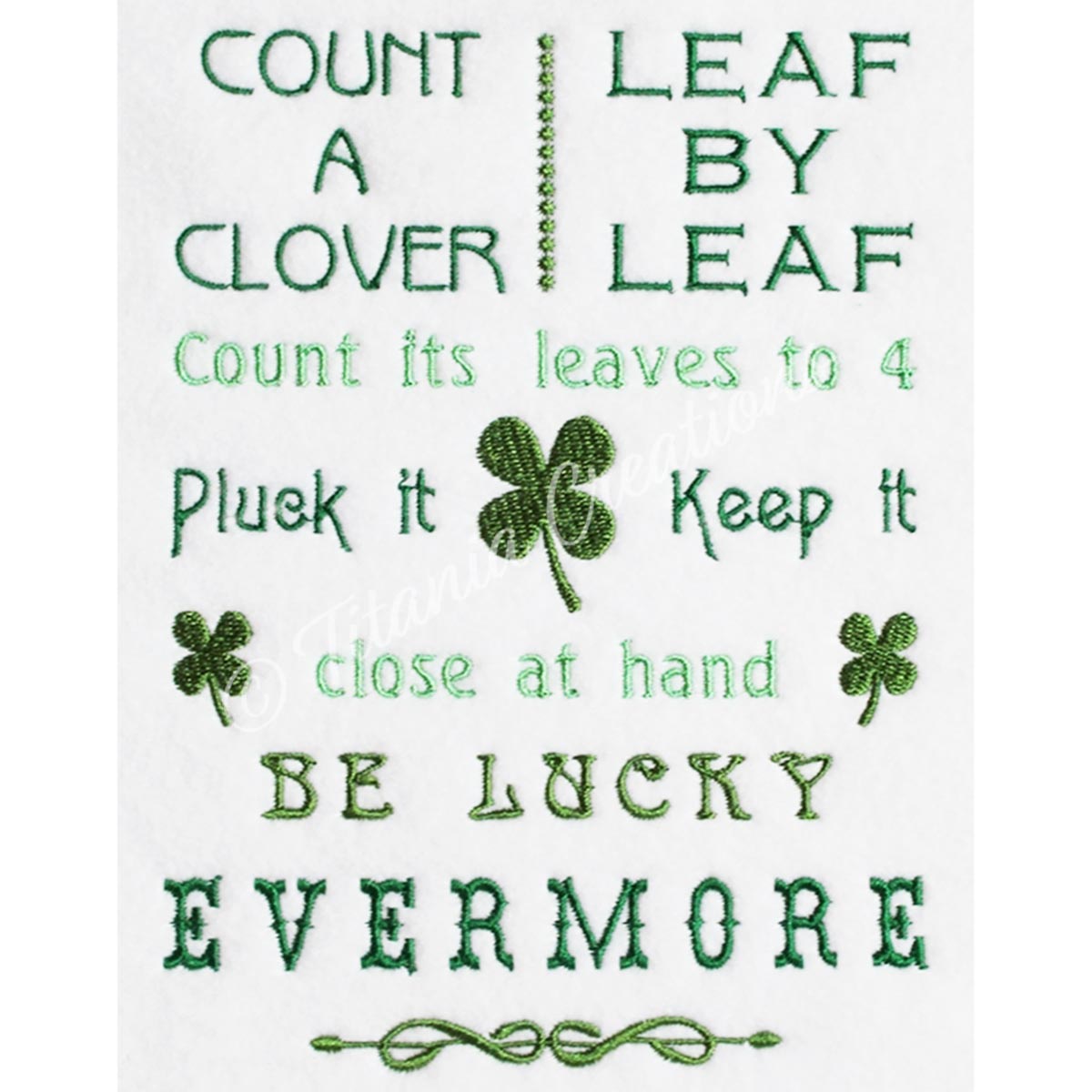 Count A Clover 5x7