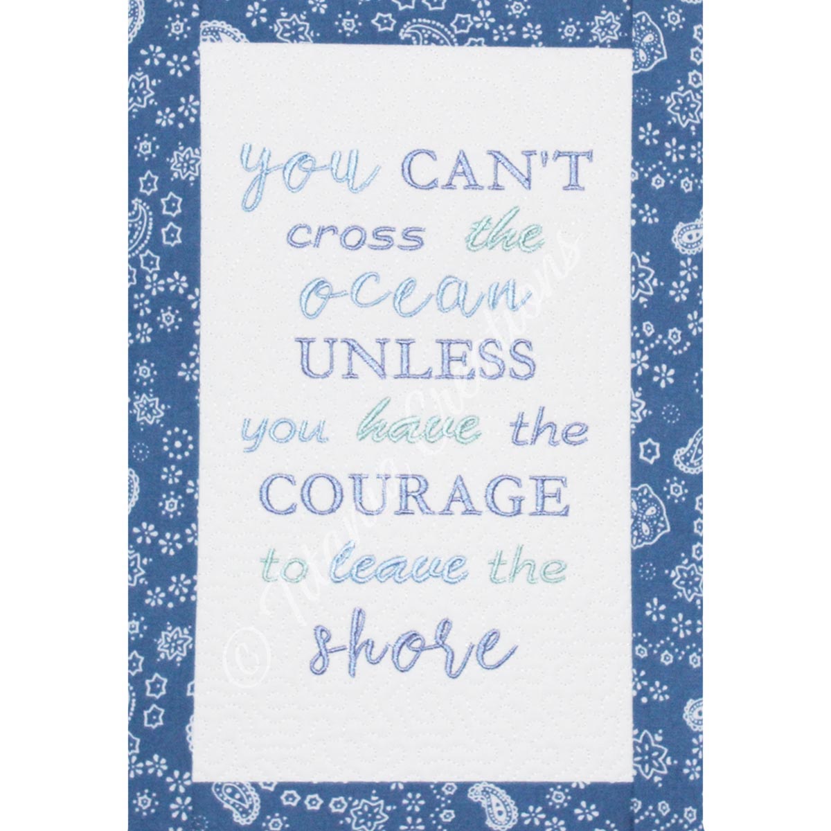 Cross The Ocean Quote 5x7