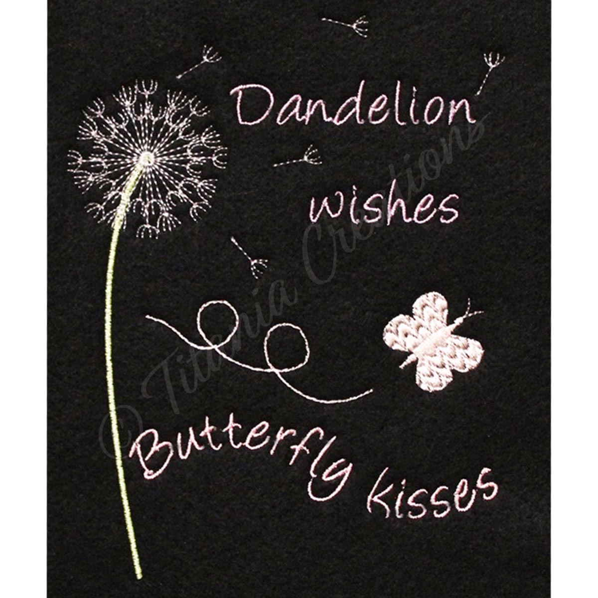 Dandelion Wishes Butterfly Kisses 5x7