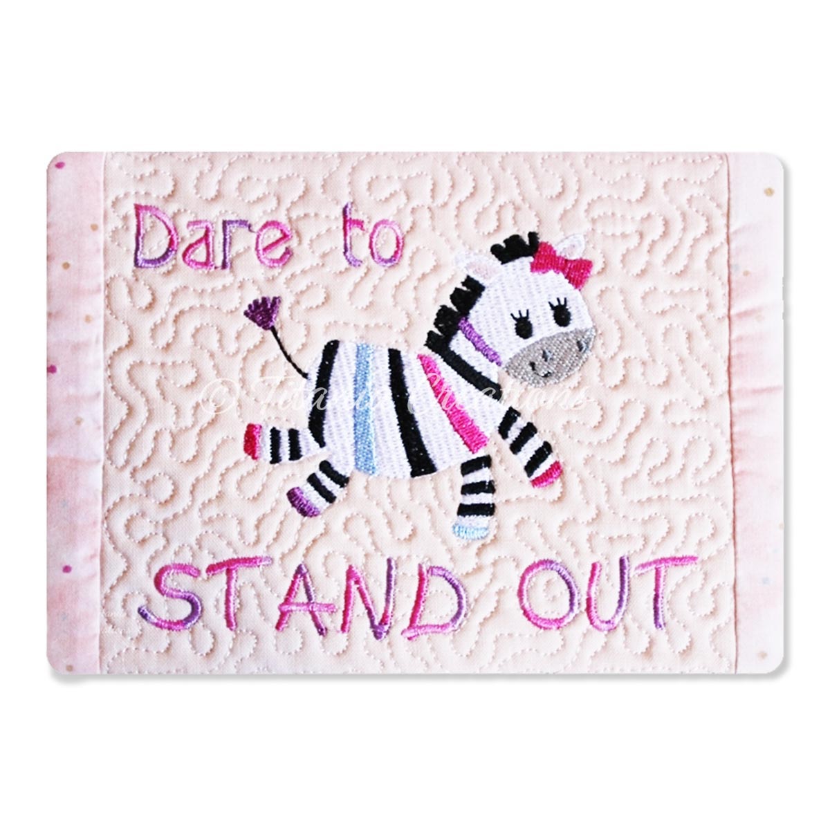 ITH Dare To Stand Out Mug Rug 5x7