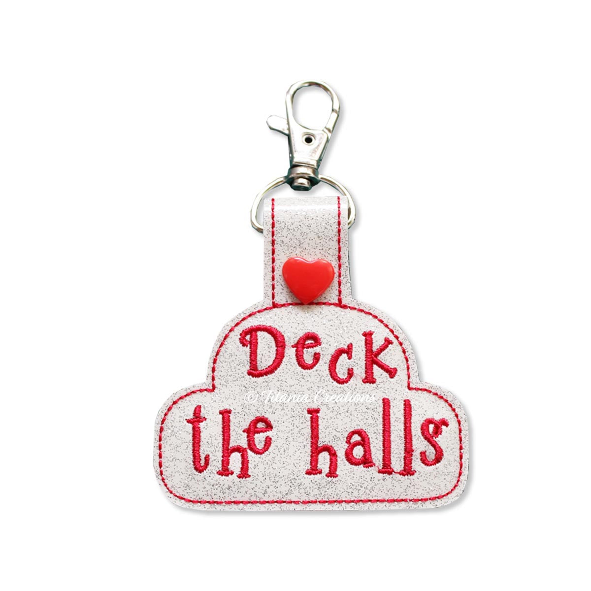 ITH Deck the Halls Christmas Key Fob 4x4