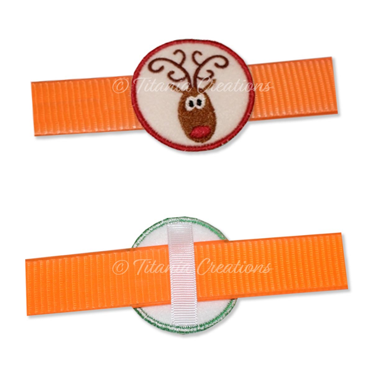 ITH Reindeer Dog Collar Feltie 2x2