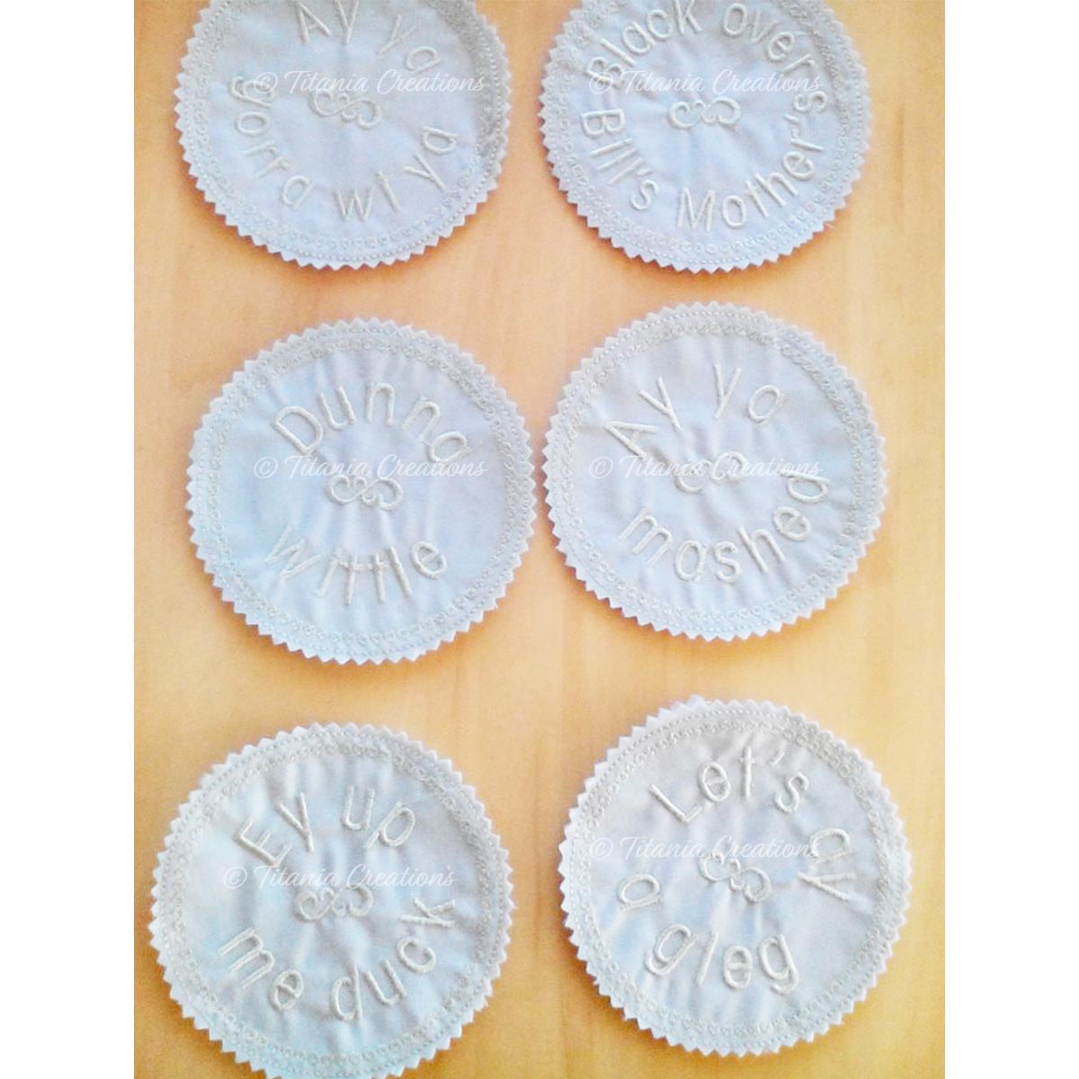 ITH Derbyshire Saying Coasters 4x4 Set of Six