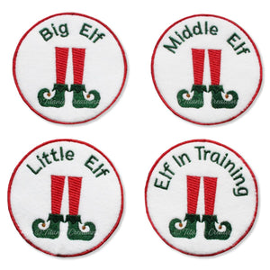 ITH Elf Badges Set of Four 4x4