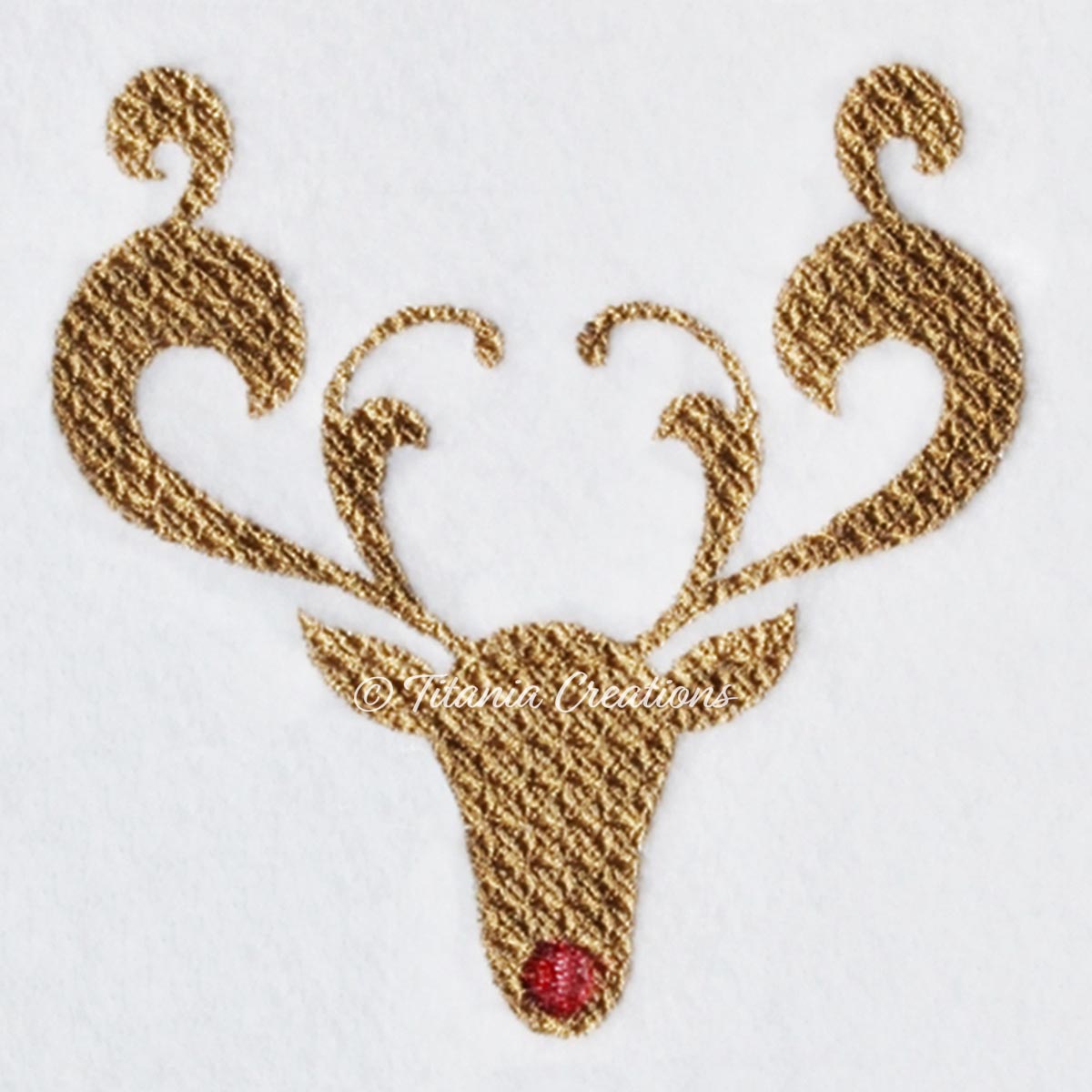 Embossed Reindeer 4x4 5x7 6x10 7x12