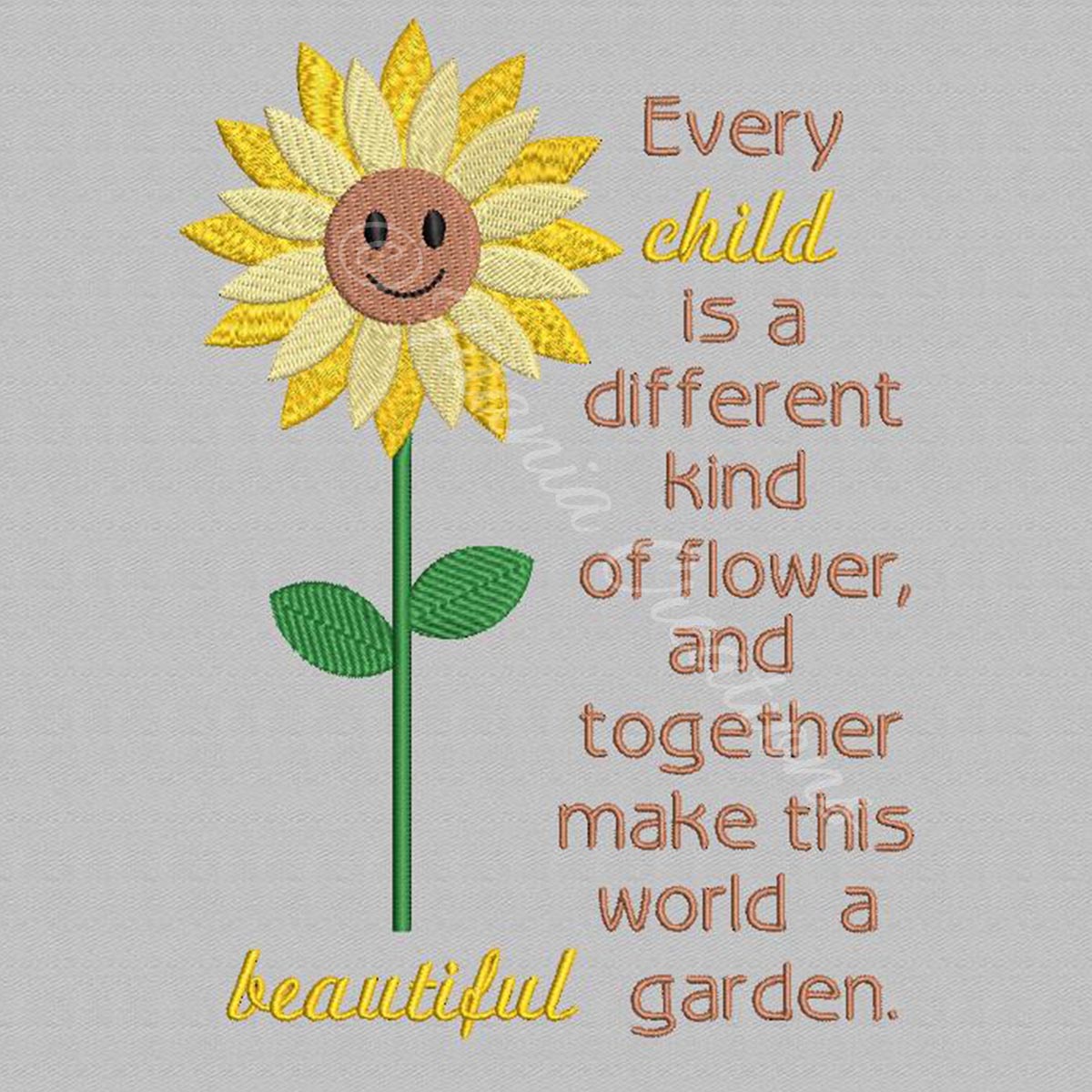 Every Child Sunflower 5x7