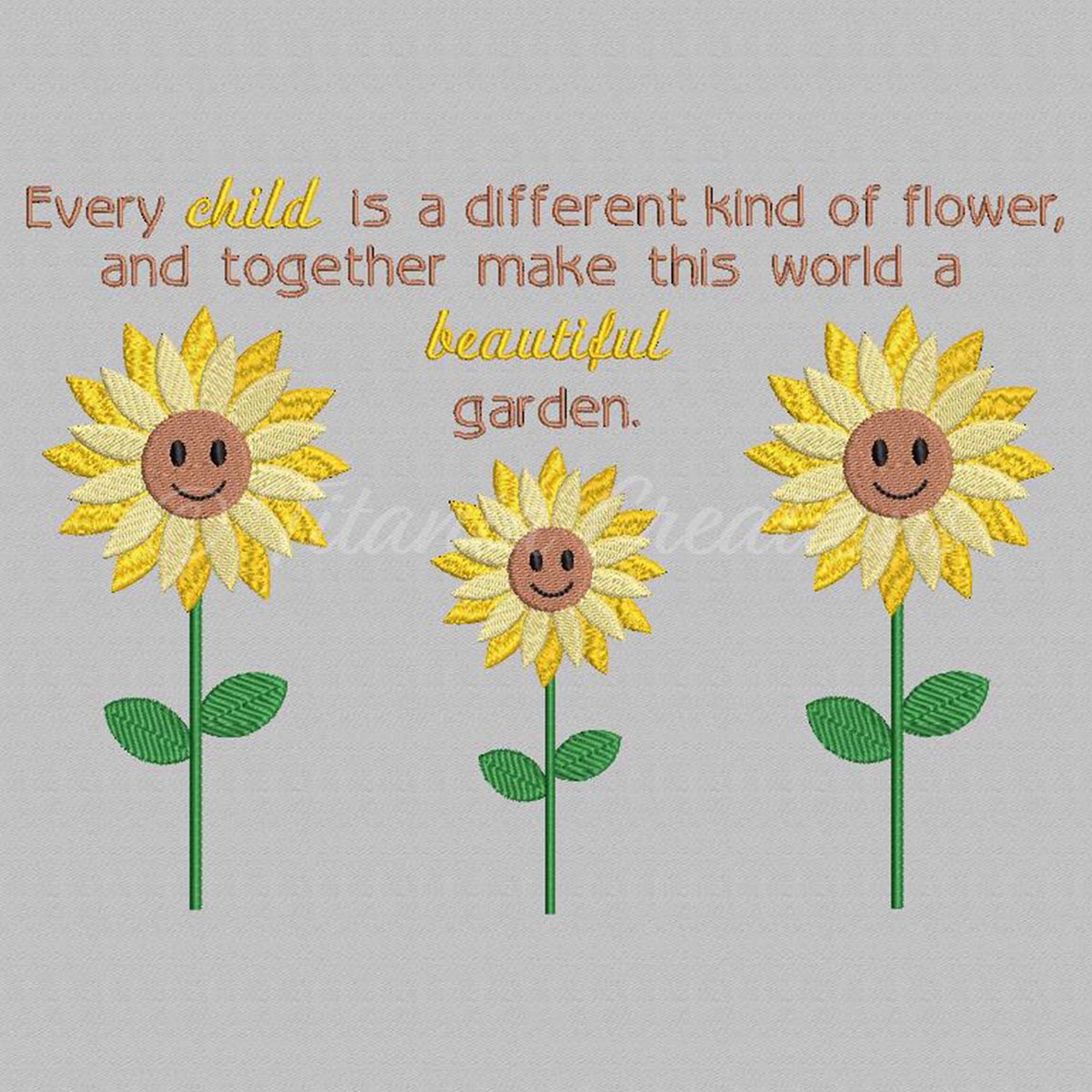 Every Child Sunflower 7x12