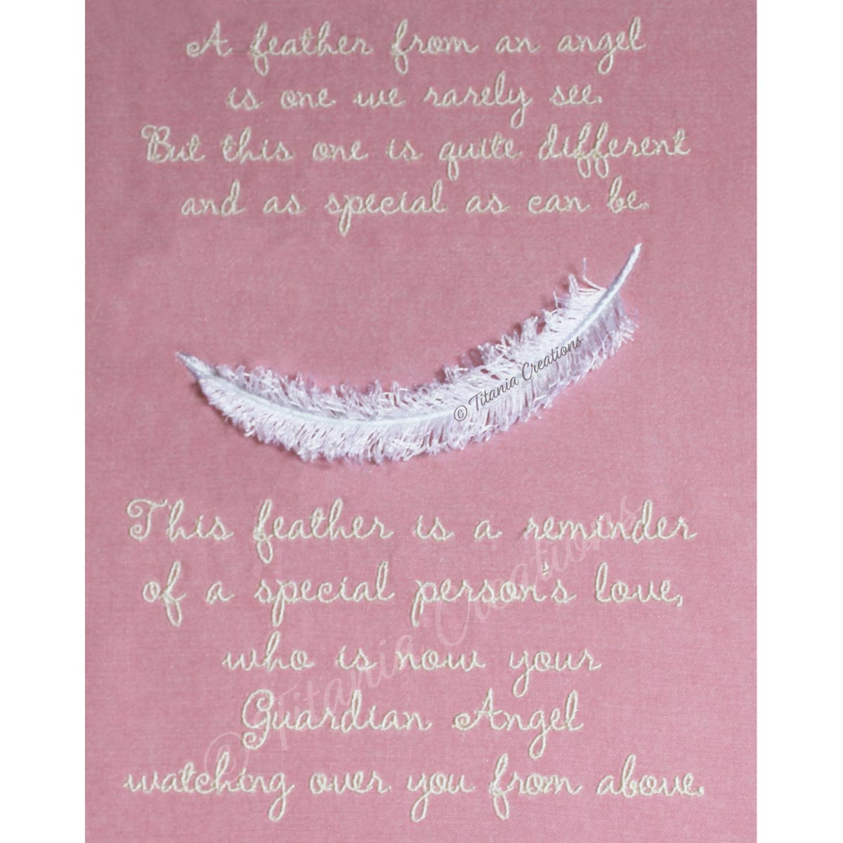 Feather From An Angel Fringe Design 5x7