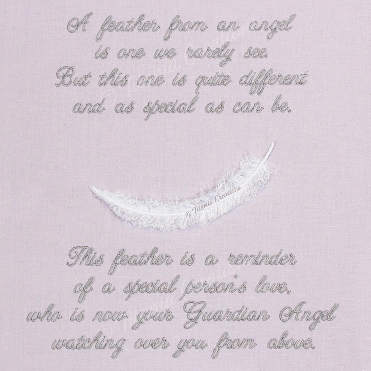 Feather From An Angel Fringe Design 8x8